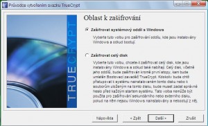 Šifrování disku (oddíl vs celý disk)